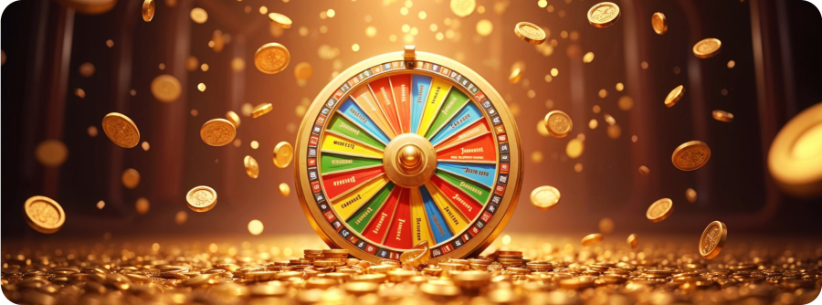 golden image with crazy time wheel