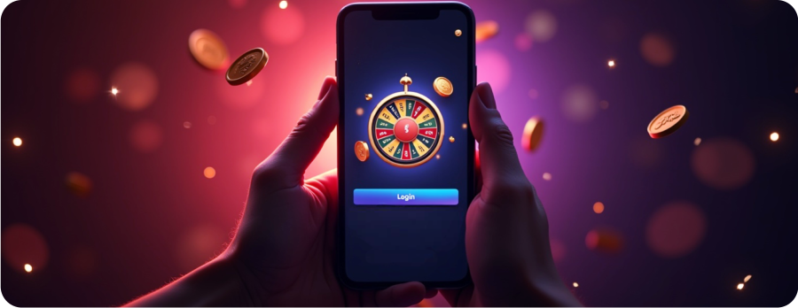 a phone with a wheel Crazy Time